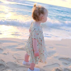 Discount Picnic Peaches Dress 2-8 Kids Dresses & Rompers