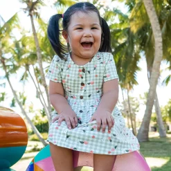 Discount Picnic Peaches Dress 2-8 Kids Dresses & Rompers