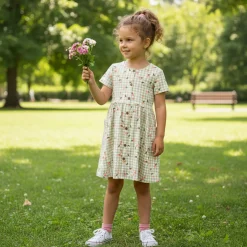 Discount Picnic Peaches Dress 2-8 Kids Dresses & Rompers