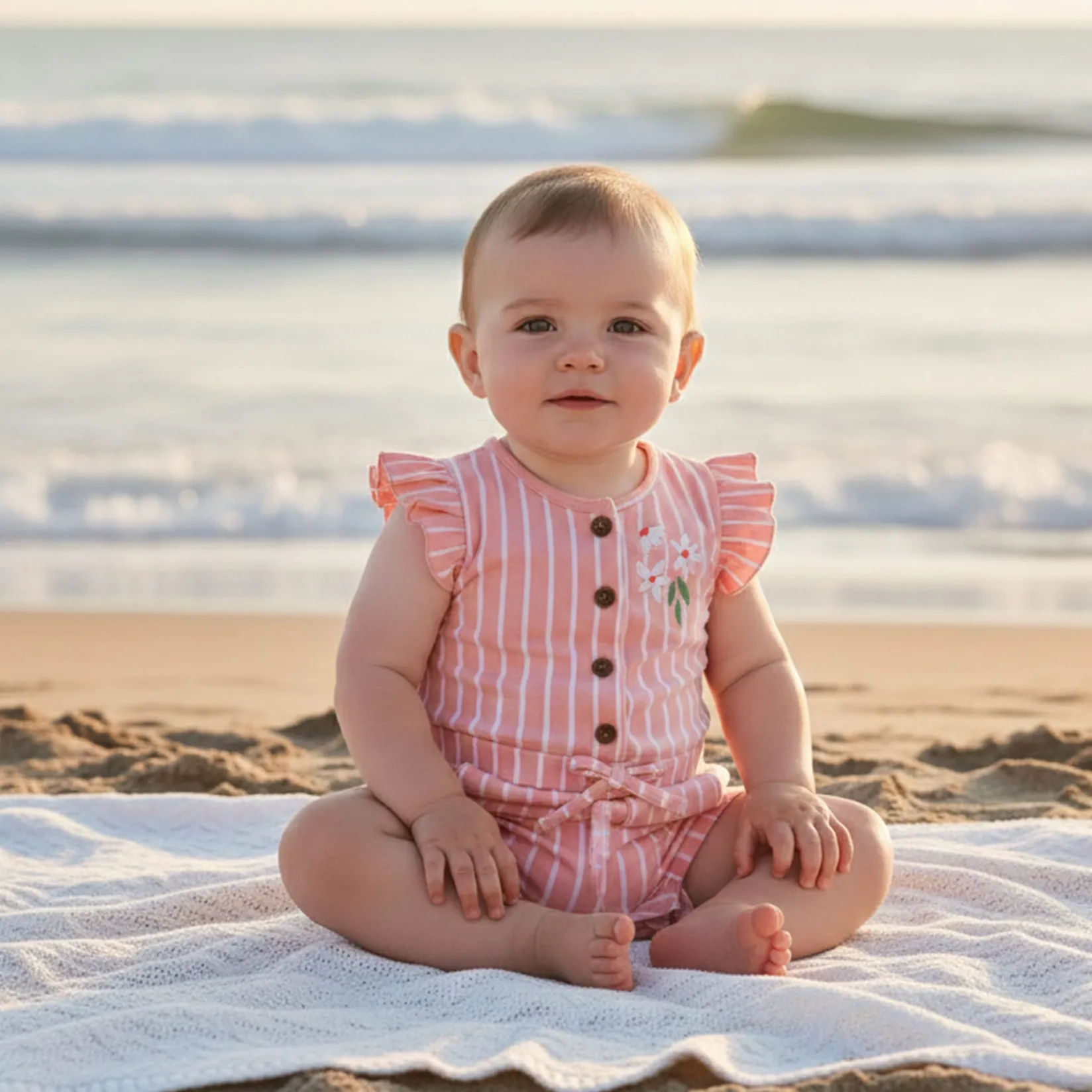 New Picnic Striped Romper 3-24m Rompers & Jumpsuits