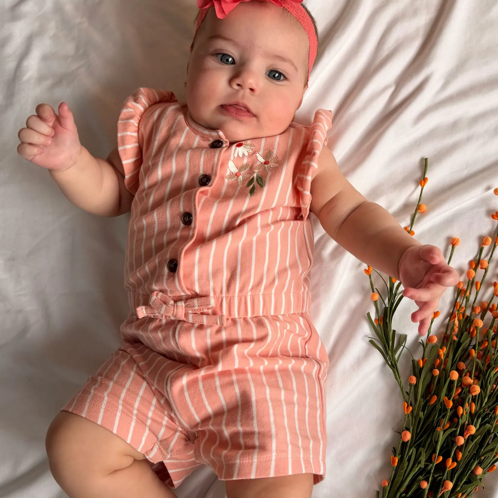 New Picnic Striped Romper 3-24m Rompers & Jumpsuits
