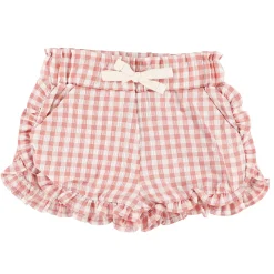 Shorts & Bermuda>Chat Botte Picnic Vichy Shorts 3-24m Coral