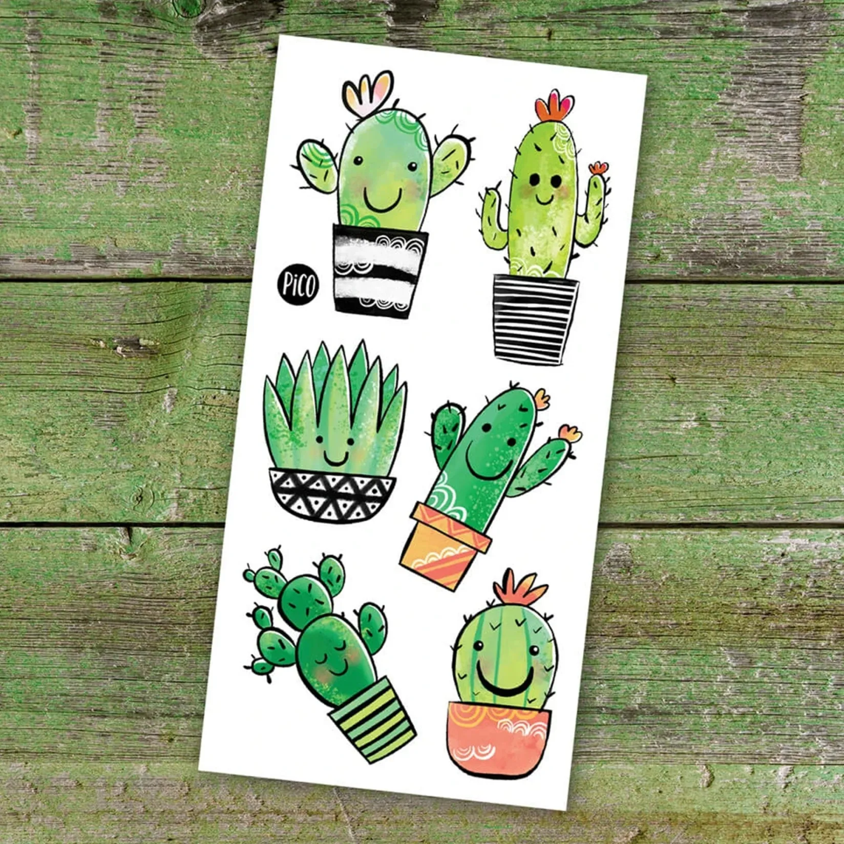 Sale Pico Tattoos - Cactus Kids Temporary Tattoos|Diy & Activities