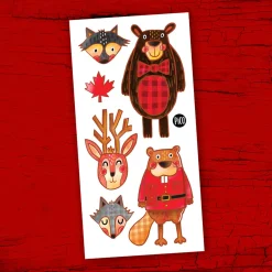 Hot Pico Tattoos - The Animals of Canada Kids Temporary Tattoos|Diy & Activities