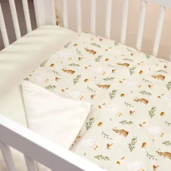 Hot 3-Piece Crib Bedding Set - Gooses and Rabbits Kids Bedding Sets|Bedding