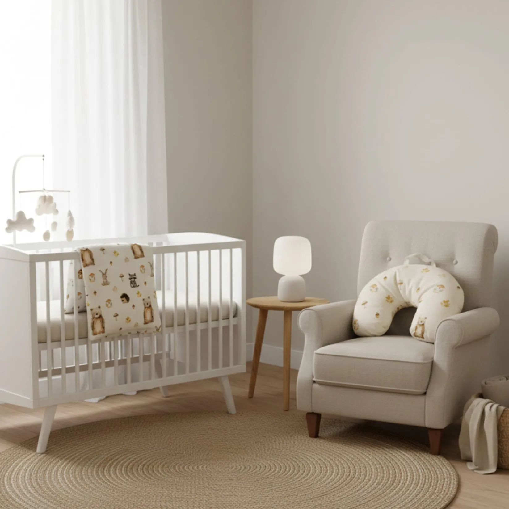 Sale 3piece Crib Bedding-dove Fores Kids Bedding Sets|Bedding