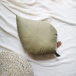 Online Pillow Ash Leaf Olive Green Cushions