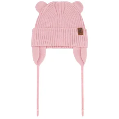 Beanies>Deux par Deux Knit Hat 6-24m Pink