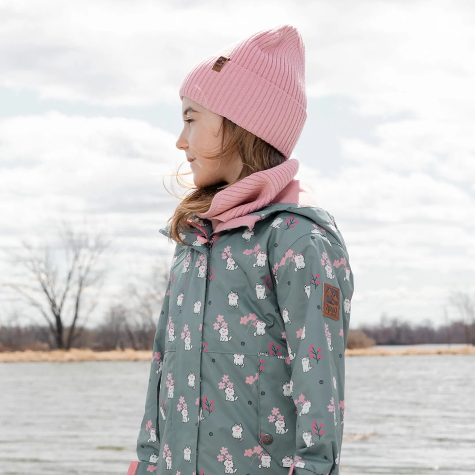 Neck Warmers & Scarves>Deux par Deux Knit Neck Warmer 2-14 Pink