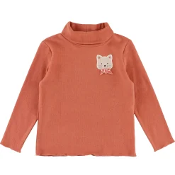Tops>Chat Botte Poetry Cat Turtle Neck2-8 Pink