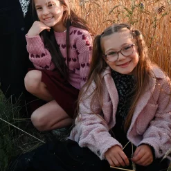 Fleeces And Sweatshirts|Tops>Look Romance Shacket 7-14 Pink