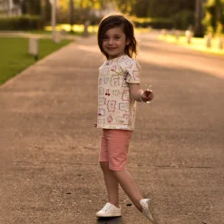 Clearance Pink Solid Biker Short 2-8y Kids Leggings & Jeggings