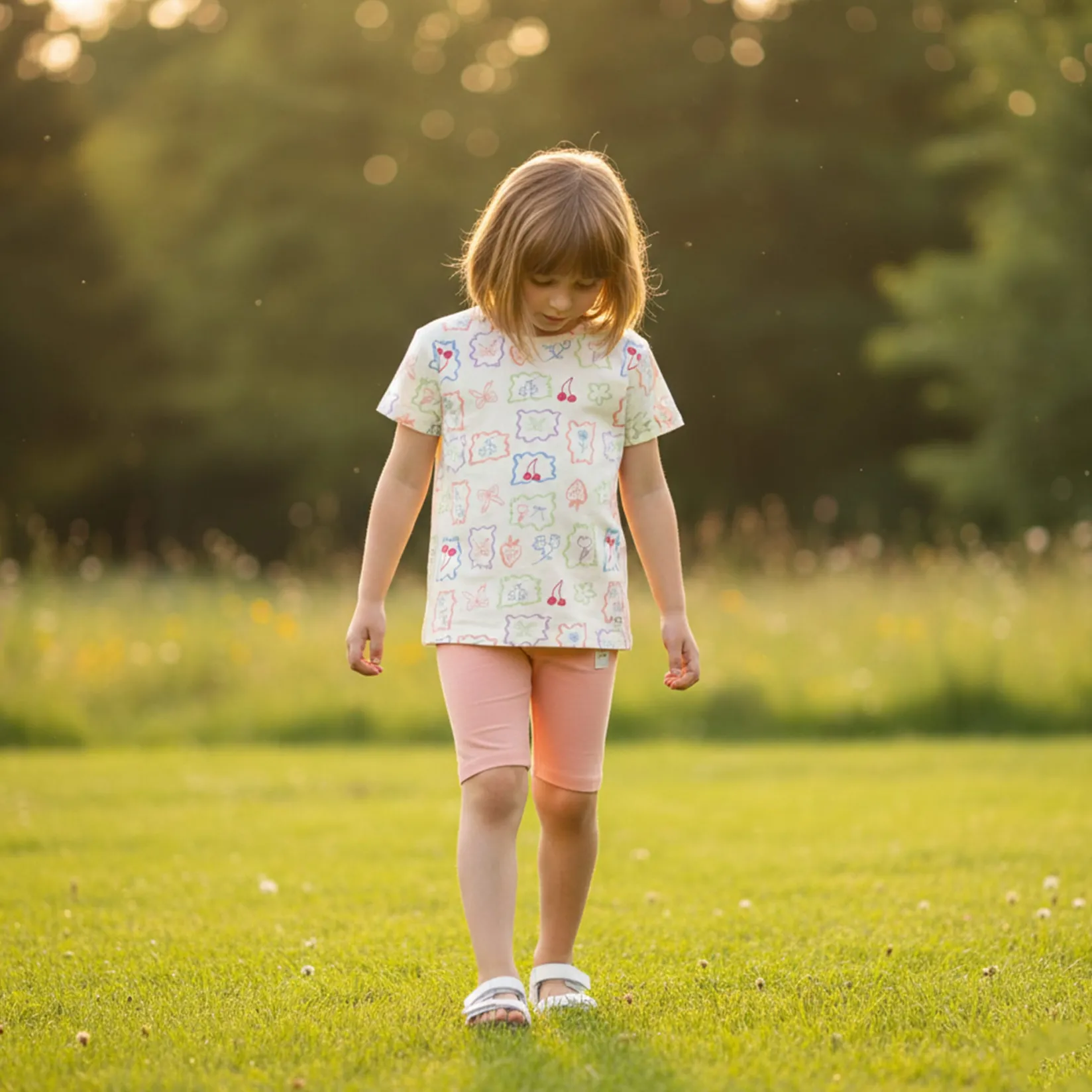 Clearance Pink Solid Biker Short 2-8y Kids Leggings & Jeggings