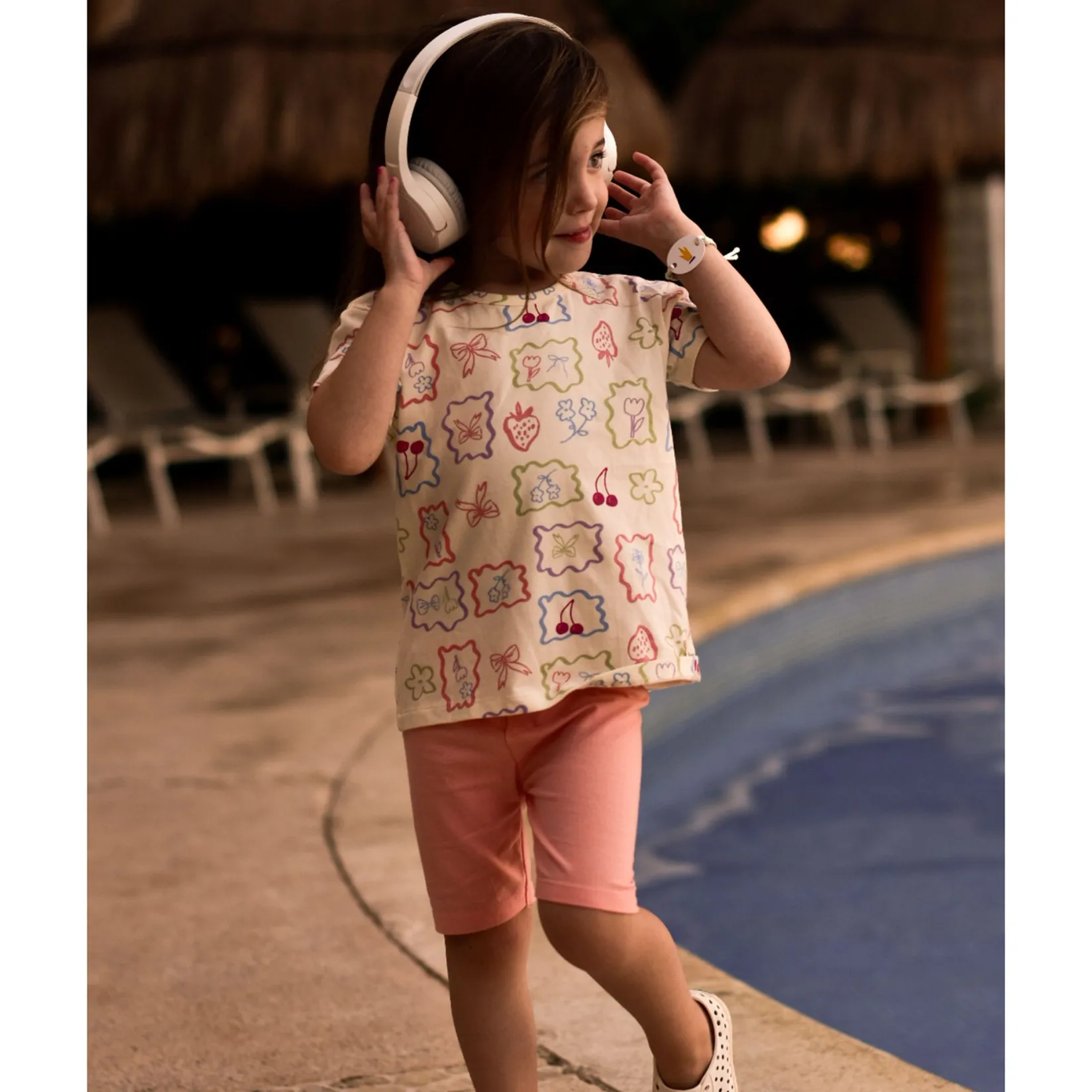 Clearance Pink Solid Biker Short 2-8y Kids Leggings & Jeggings