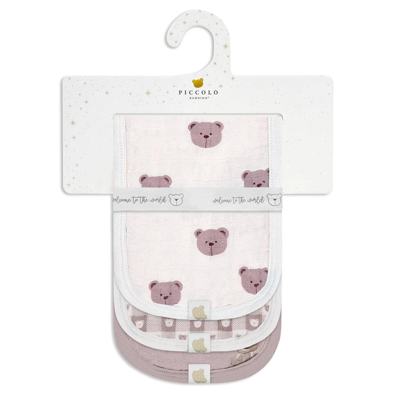 Discount 3pk Muslin Burp Cloth-bear Breastfeeding|Muslin Products