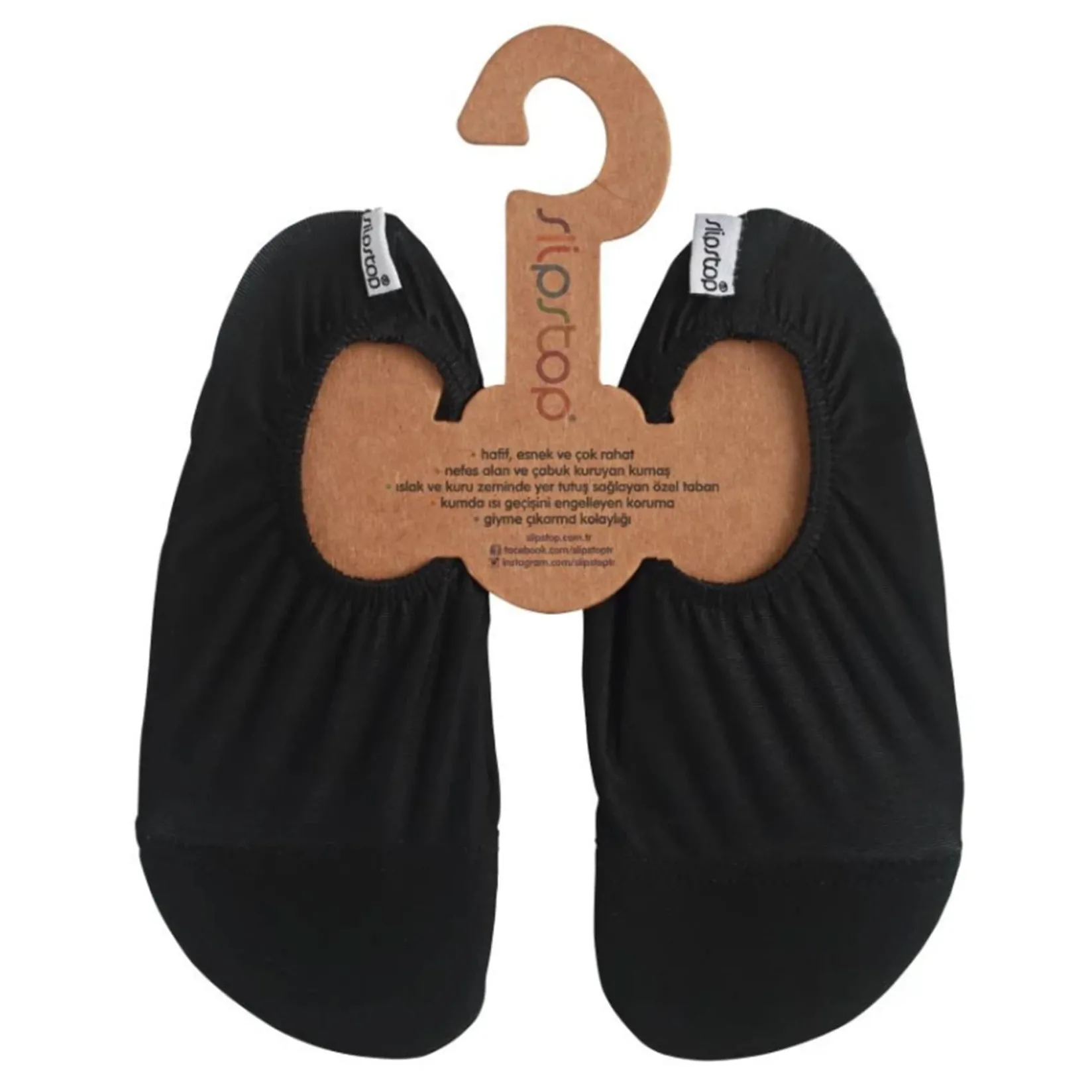 Sandals>Slipstop Plain Slippers 18-27 Black