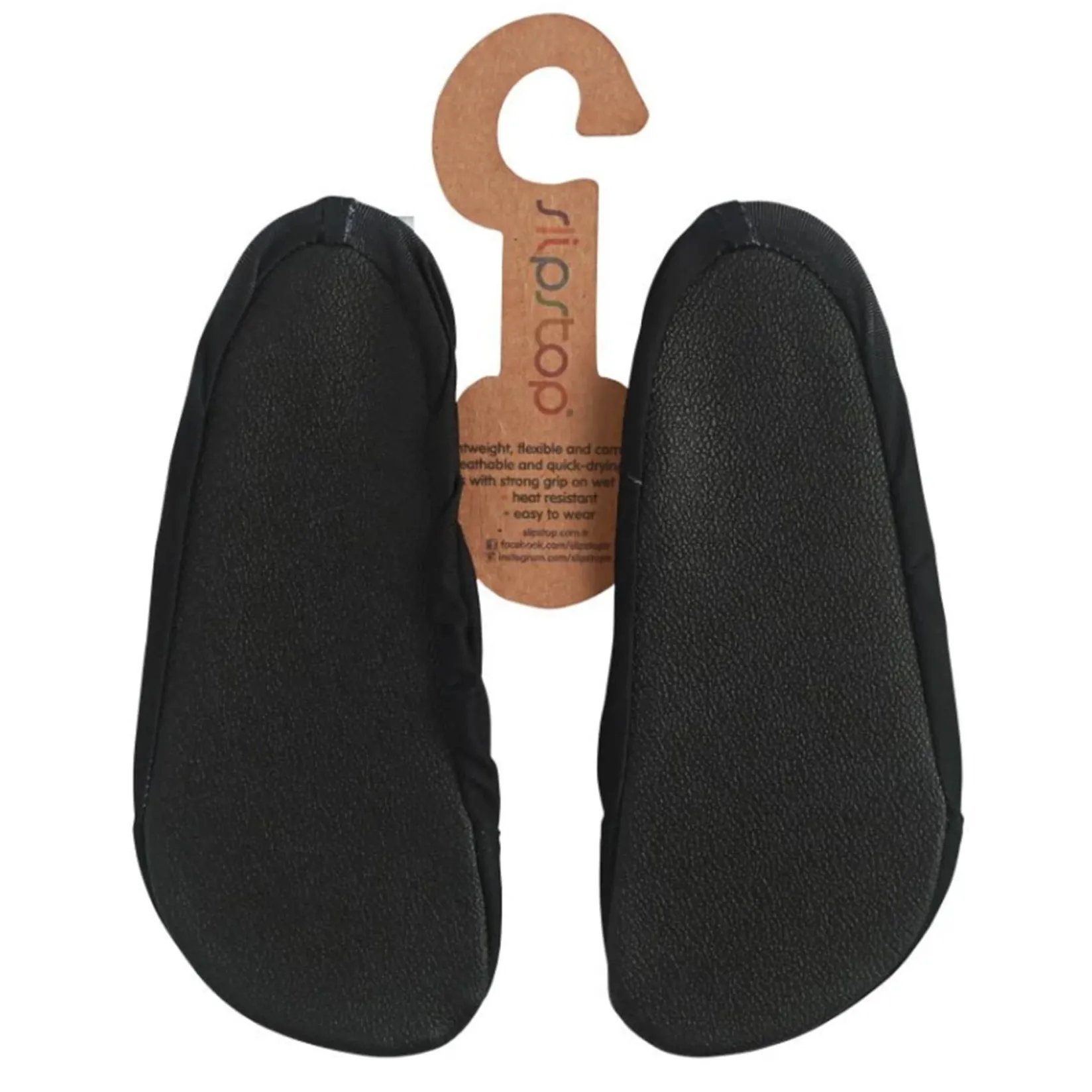 Sandals>Slipstop Plain Slippers 18-27 Black