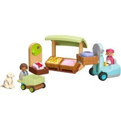 Assembly & Construction>Playmobil Junior Organic Market Stall & Forklif