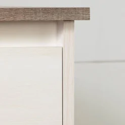 Sale Plenny 6-Drawer Double Dresser Storage Unit - White Wash and Oak Storage Furniture