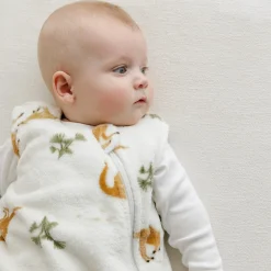 Sleep Bags|Pyjamas>Perlimpinpin Plush Night Bag 0-36 months - Kangaroos - Special Edition CHU Sainte‑Justine Foundation