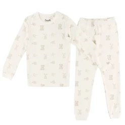 Pajamas & Bathrobes|Pajamas & Bathrobes>Coccoli Plushies Pajamas 2-12 Ivory