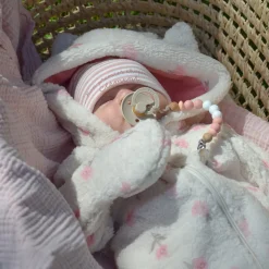 Outerwear|Fleeces And Sweatshirts>Chat Botte Poetry Sherpa 1pce 3-24m Ivory