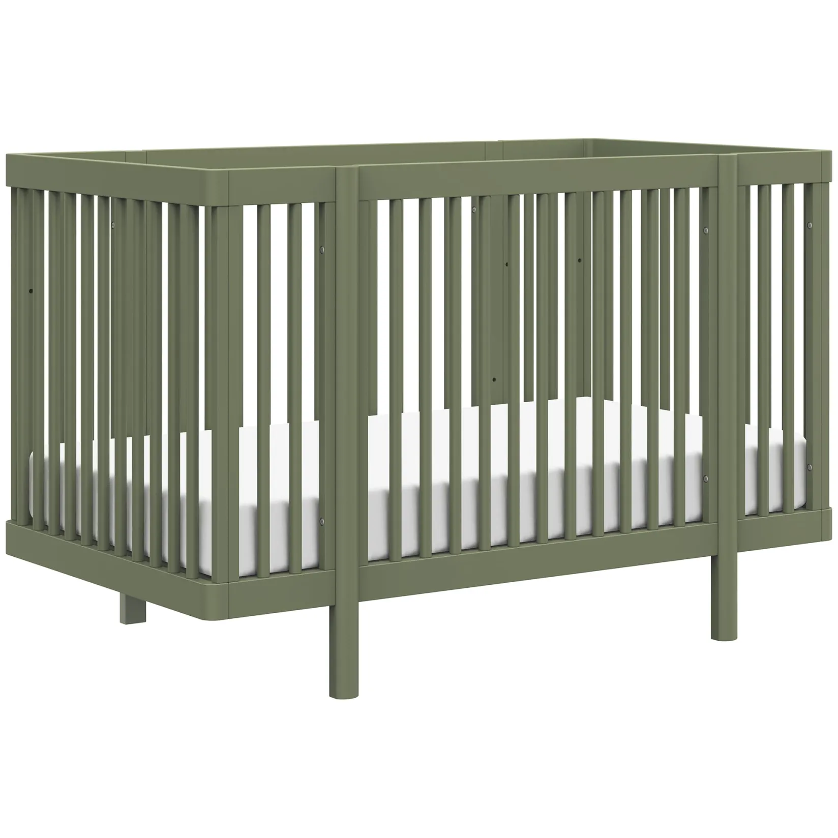 Cribs & Mattresses|Cribs & Mattresses>Babyletto Pogo 8-in-1 Convertible Crib with All-Stages Conversion Kits - Olive