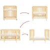 Clearance Pogo 8-in-1 Convertible Crib with All-Stages Conversion Kits - Blonde Cribs & Mattresses|Cribs & Mattresses