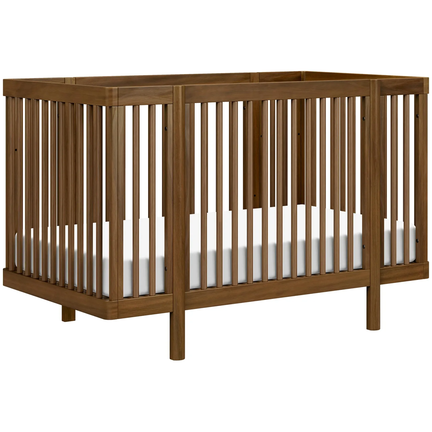 Cribs & Mattresses|Cribs & Mattresses>Babyletto Pogo 8-in-1 Convertible Crib with All-Stages Conversion Kits - Natural Walnut