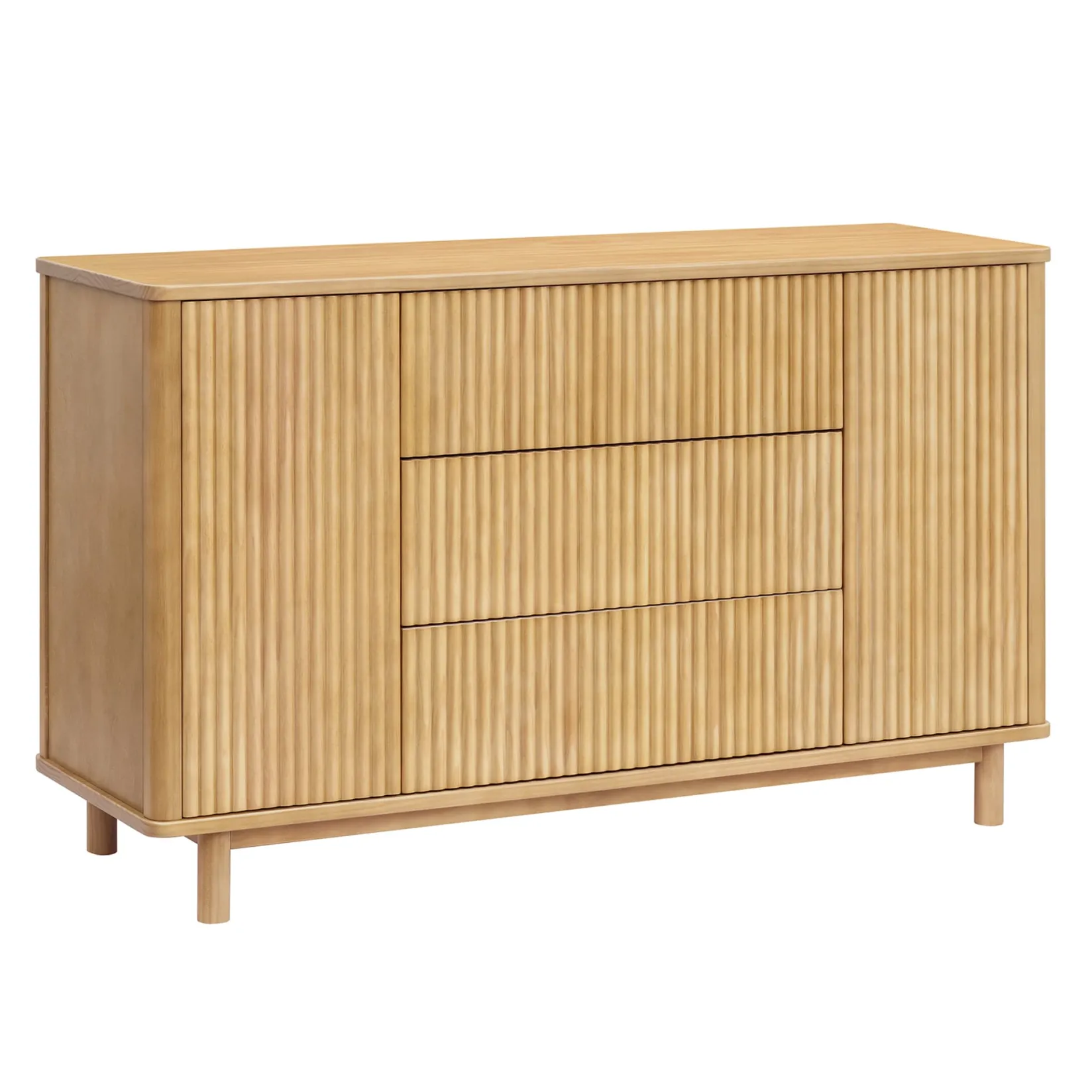 Storage Furniture>Babyletto Pogo Tambour Assembled Dresser - Honey