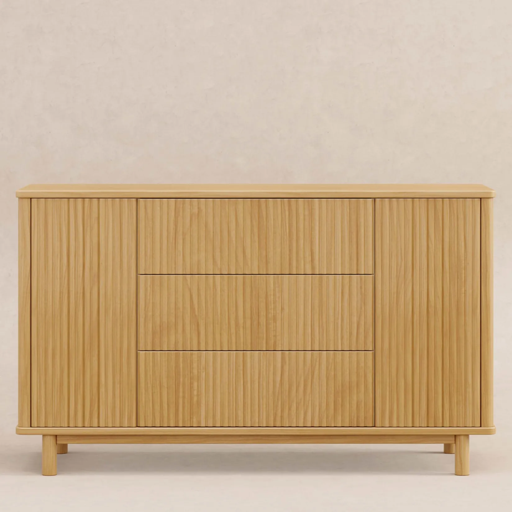 Storage Furniture>Babyletto Pogo Tambour Assembled Dresser - Honey
