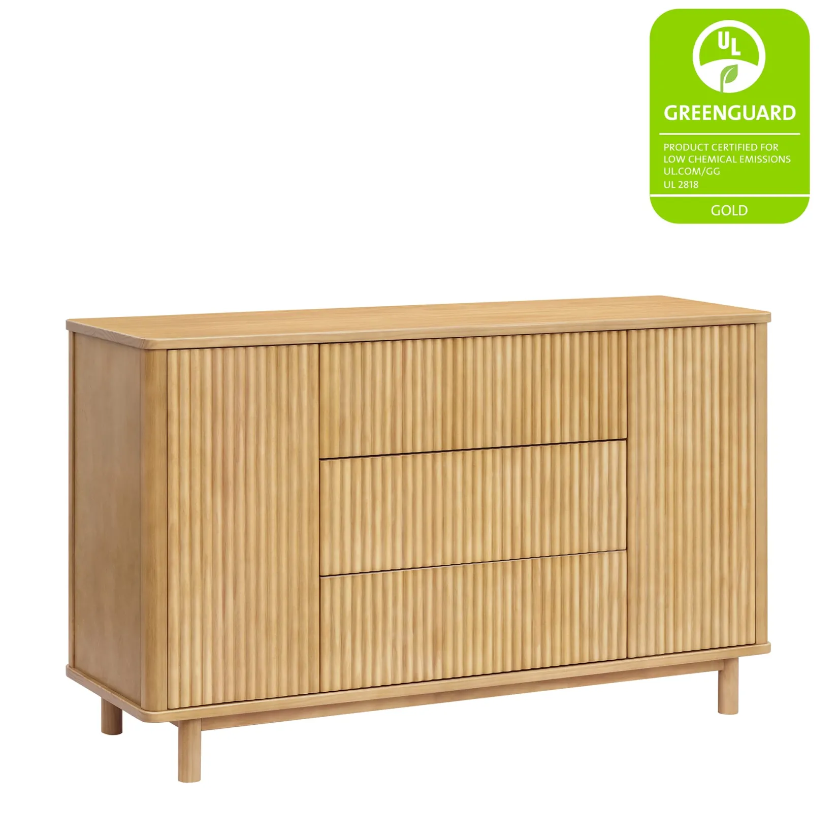 Storage Furniture>Babyletto Pogo Tambour Assembled Dresser - Honey