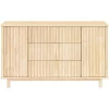Hot Pogo Tambour Assembled Dresser - Blonde Storage Furniture