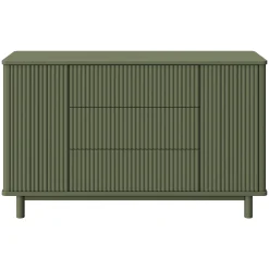 Outlet Pogo Tambour Assembled Dresser - Olive Storage Furniture