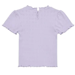 Tops>En Fant Pointelle T-shirt 3-8 Lilac