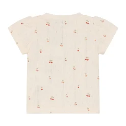 Tops>Fixoni Pointelle T-shirt 6-24m Ivory