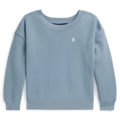 Fleeces And Sweatshirts|Tops>Polo Ralph Lauren Polo Crewneck 2-6x Bleu