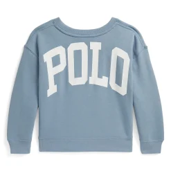 Fleeces And Sweatshirts|Tops>Polo Ralph Lauren Polo Crewneck 2-6x Bleu