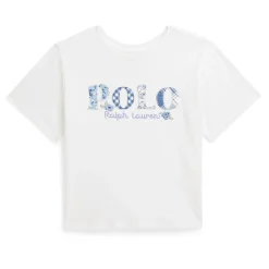 Tops>Polo Ralph Lauren Polo T-shirt 7-16y Blanc