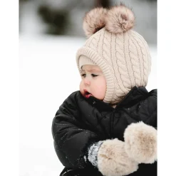 New Pompom Knit Balaclava 2-5 Kids/BOY Neck Warmers And Scarves|Neck Warmers & Scarves