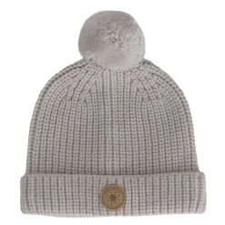 Beanies|Beanies>Calikids Pompom Knit Beanie 0-9m