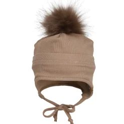 Beanies|Beanies>Calikids Pompom Rib Hat 18m-6