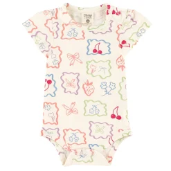 Tops>Camp by Birdz Postcard Bodysuit 3-24m Ivoire