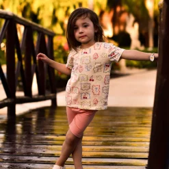 Tops>Camp by Birdz Postcard T-shirt 2-8y Ivoire