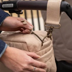 New Pram Organiser Bag - Natural Strollers & Trailers