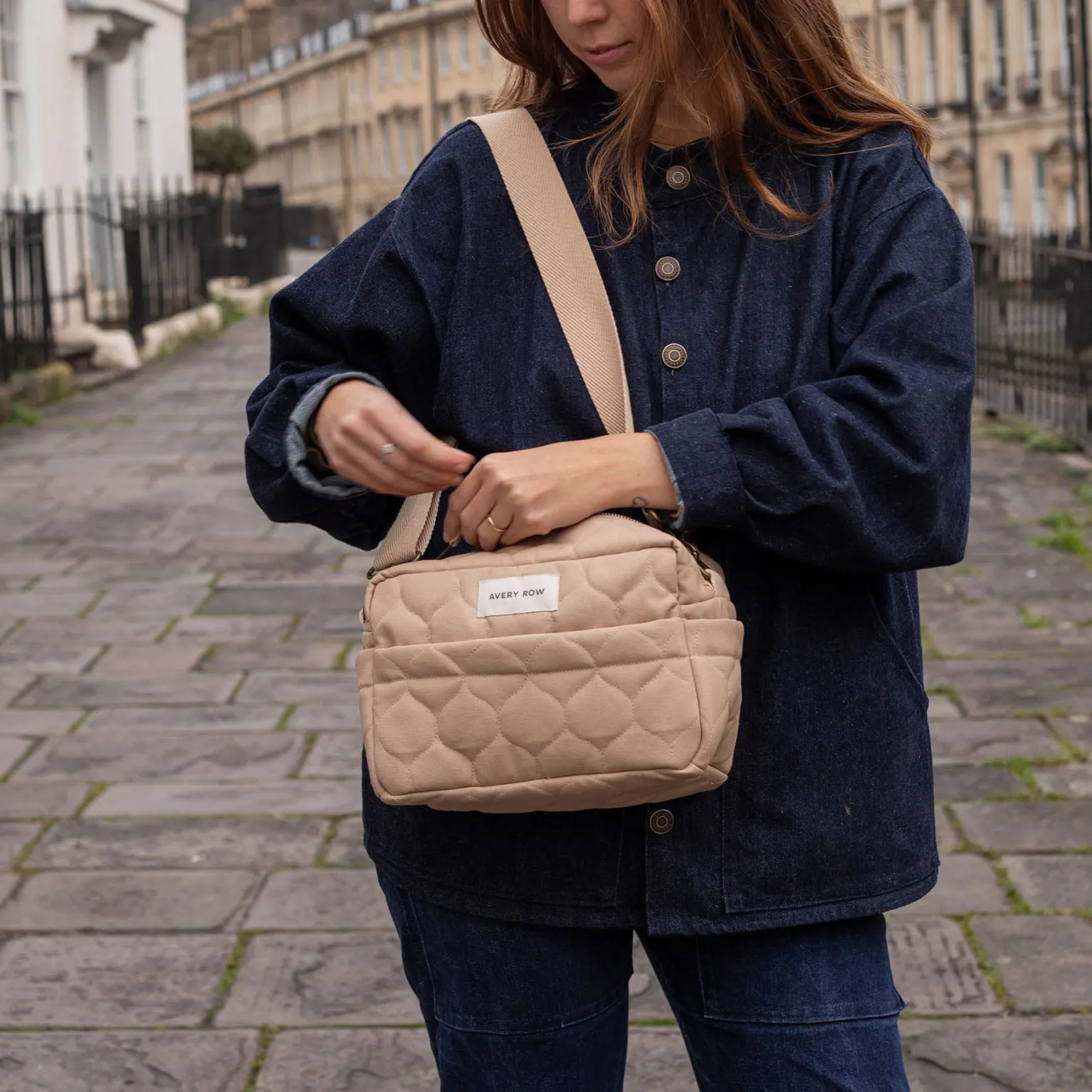 New Pram Organiser Bag - Natural Strollers & Trailers