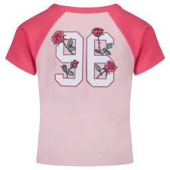 Sportswear|Tops>Under Armour Prep Raglan Ss 4-6x Fuchsia