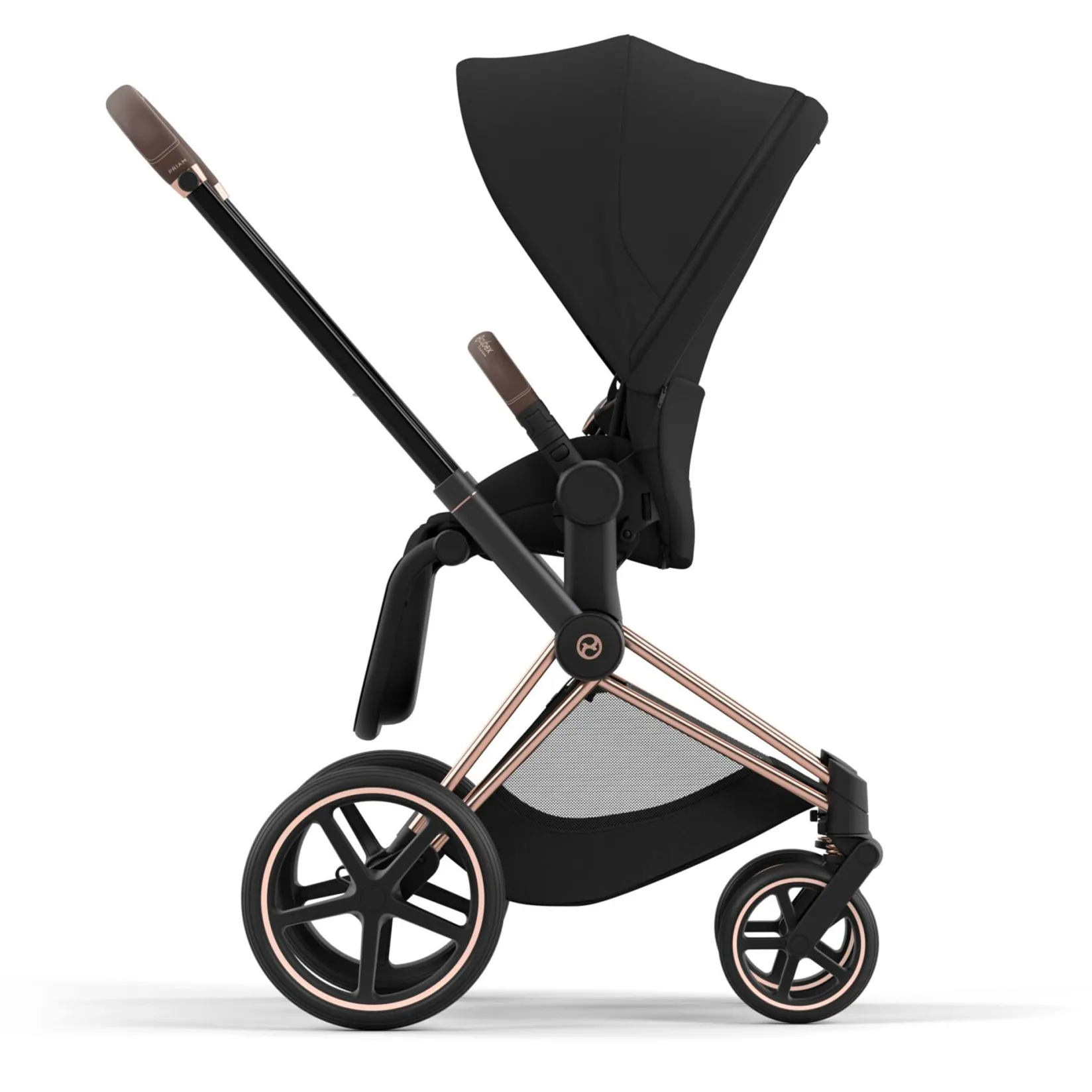 Strollers|Strollers & Trailers>Cybex Priam Rosegold Brown Stroller
