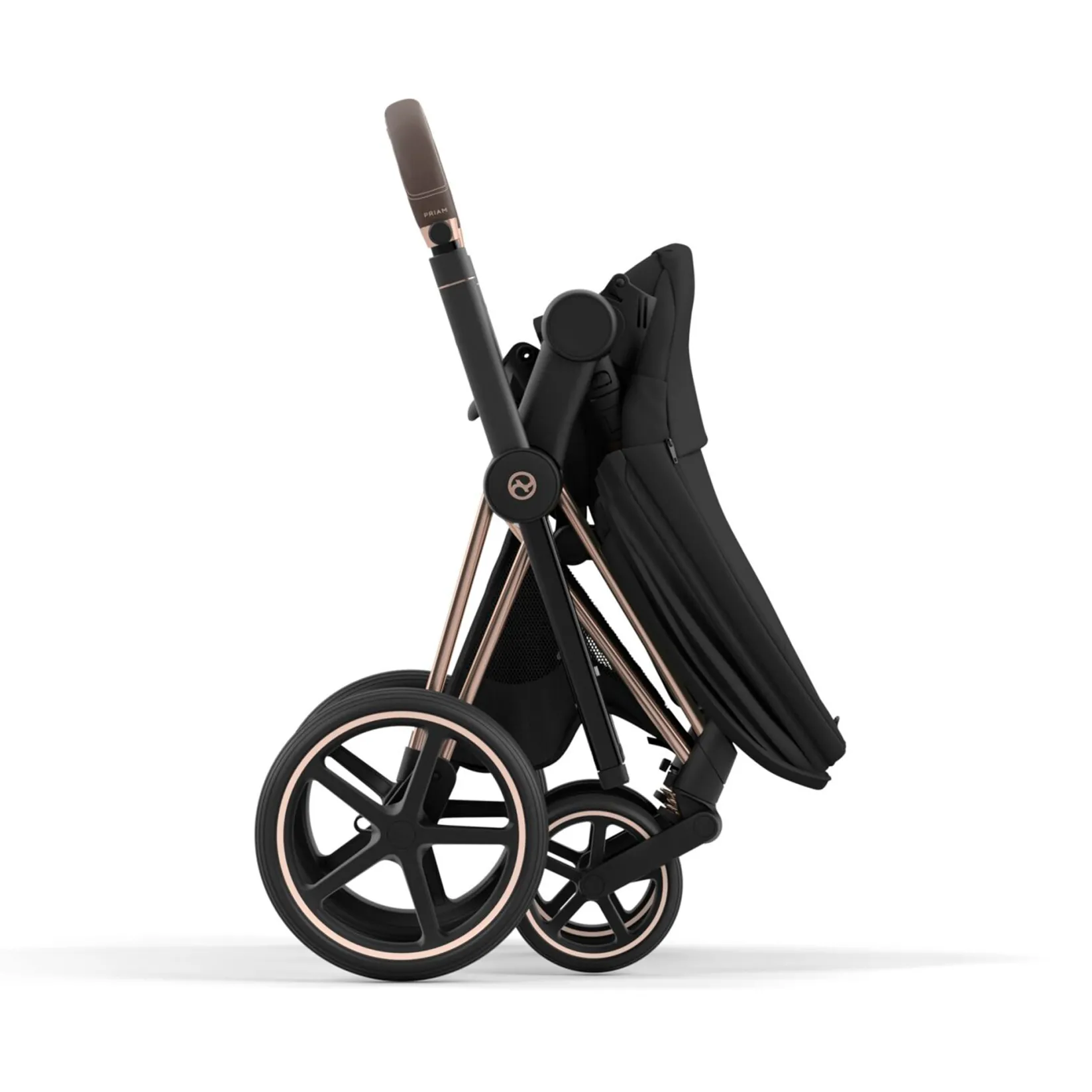 Strollers|Strollers & Trailers>Cybex Priam Rosegold Brown Stroller
