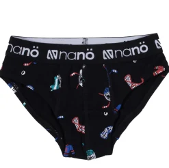 Underwear & Socks>Nano Printed 2pk Briefs 2-7 Black